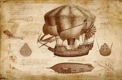 Sketch of a Ship Leonardo da Vinci